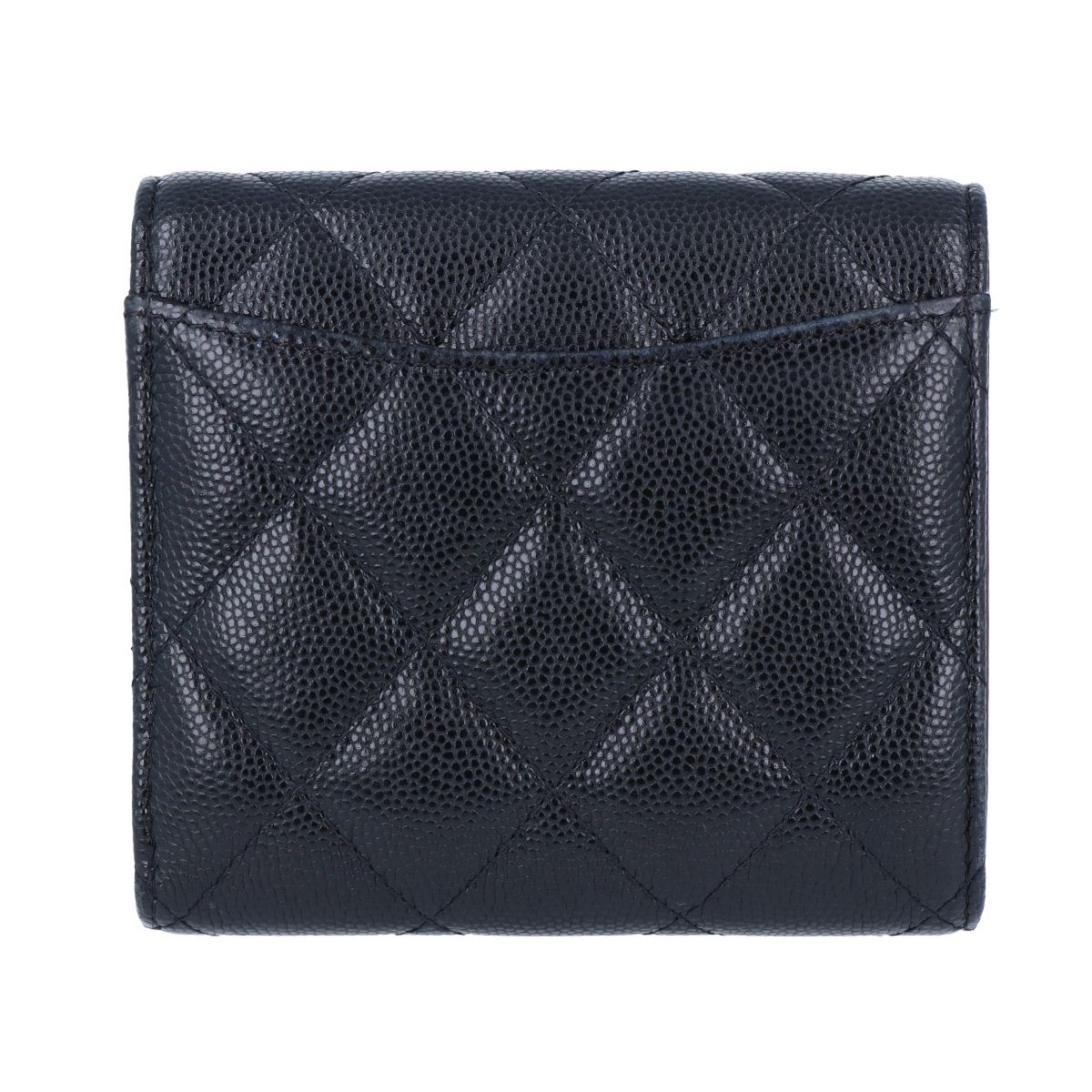 CHANEL マトラッセ キャビアスキン 財布 ネイビー ゴールド金具 29番台 CHANEL シャネル マトラッセ チェーンウォレット ネイビー