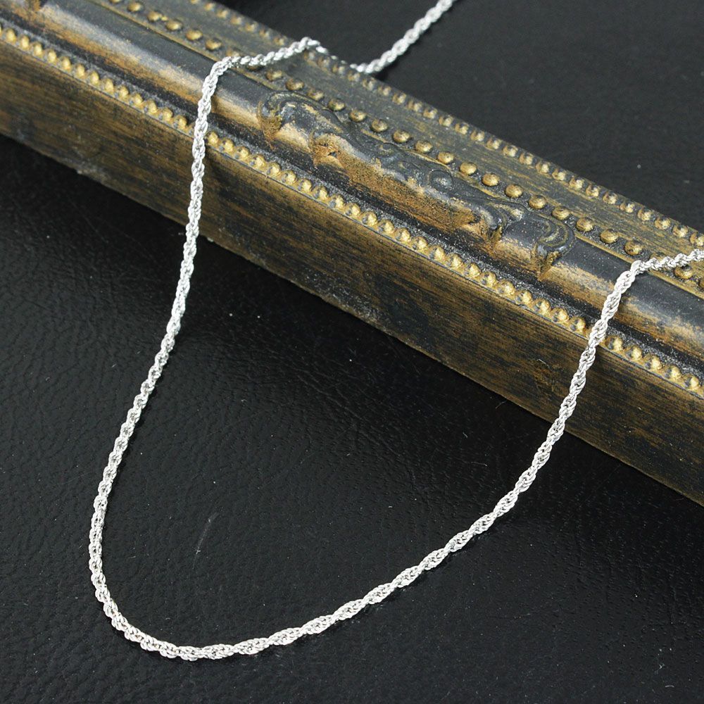 1.2mm 45cm K18 wg ロープチェーン ネックレス 18金 - メルカリ