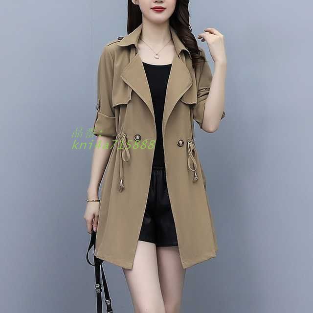 アウター トレンチコート ジャケット ミディアムジャケット マキシ レディース 通勤 春 カジュアル 上着 キレセク 秋アウターミディアム丈 秋コート kni4a715888