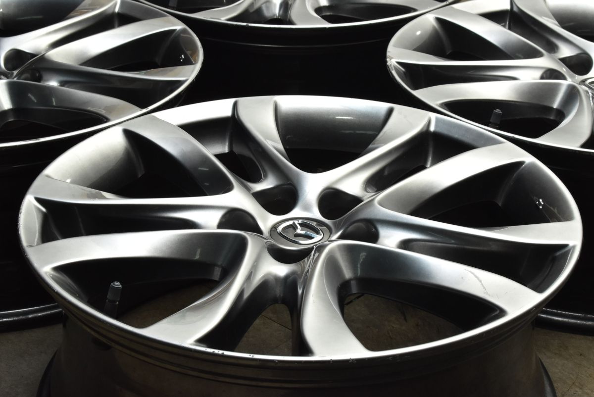 品 マツダ GJ アテンザ 純正 高輝度塗装 19in 7.5J 45 PCD114.3 アルミ4本 CX-3 CX-30 CX-5 CX-60 CX-8 CX-80 スタッドレスにも