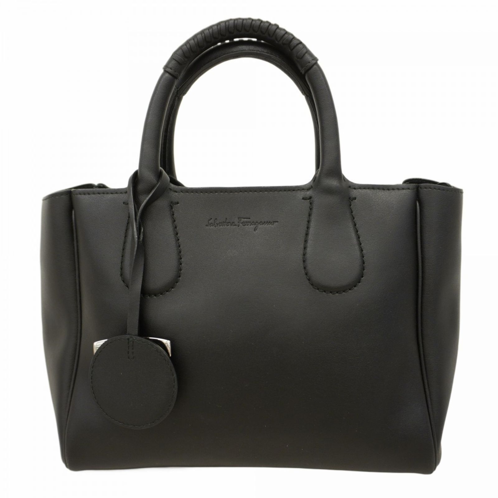 フェラガモ　ハンドバッグ　トートバッグ　ノリータ　レザー　グレージュ サルヴァトーレ・フェラガモ(Salvatore Ferragamo