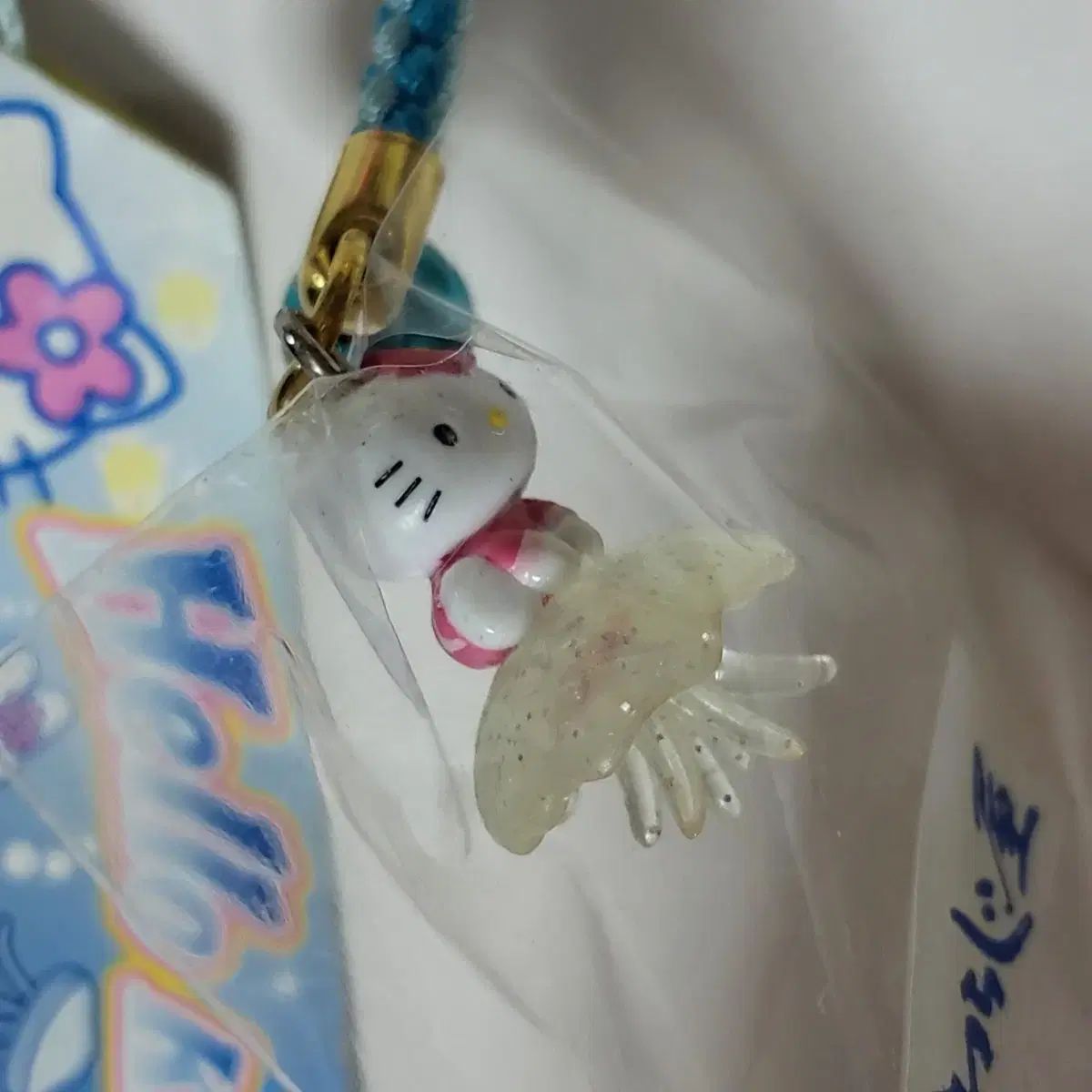 激レア！未使用未開封！ハローキティストラップ 水族館限定くらげ2004 ハローキティ 水族館 限定 クラゲ キティ ストラップ レトロ