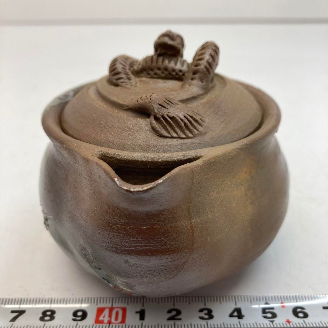 備前 龍つまみ 宝瓶 タサオ 直径9㎝ 東山6-0316