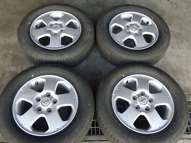 新車出し日産 純正 15インチホイール&195/65R15ラジアルタイヤ 4本セット　セレナ　C27　15インチ　5.5J　+45　C26　C25 4本set 195⁄65R15 新品スタッドレスタイヤ 中古ホイール付き