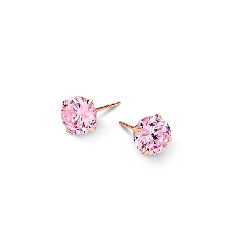 Gift from New York ピアス レディース 0.3ct 14金 ピンクゴールド 一粒ピアス 金属アレルギー対応 女性 プレゼント