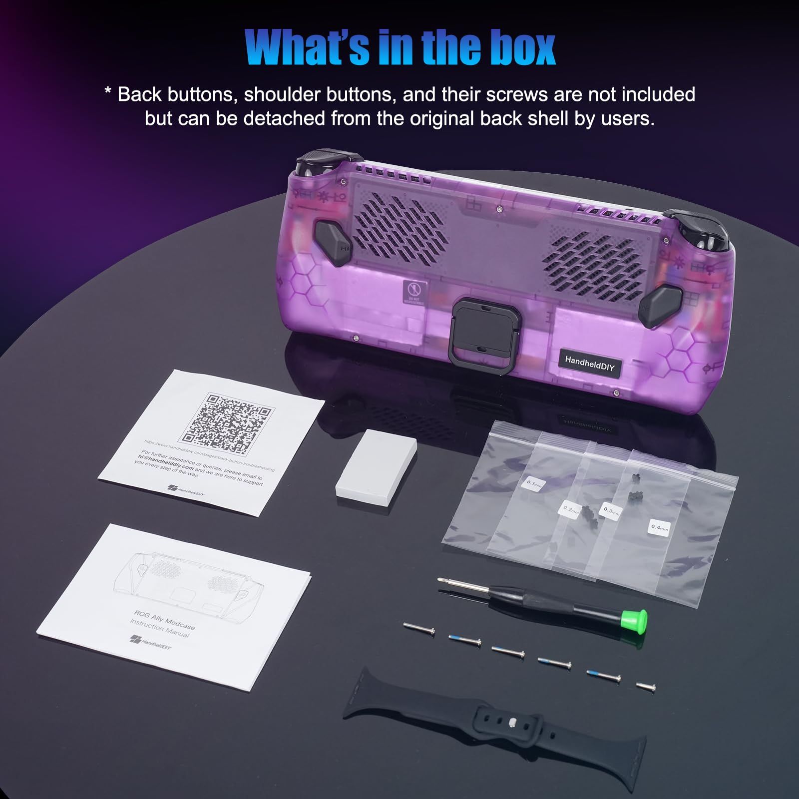 ROG Ally HandheldDIY 新品 熱管理 ケース ホワイト Modcase de