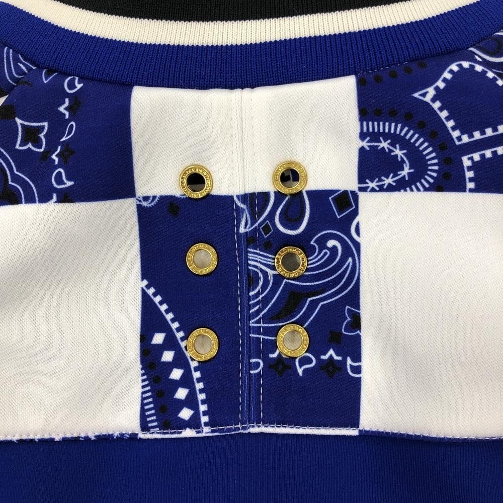 超美品】ラッセルノ ジャケット ジャケット ブルー×白 ブロック