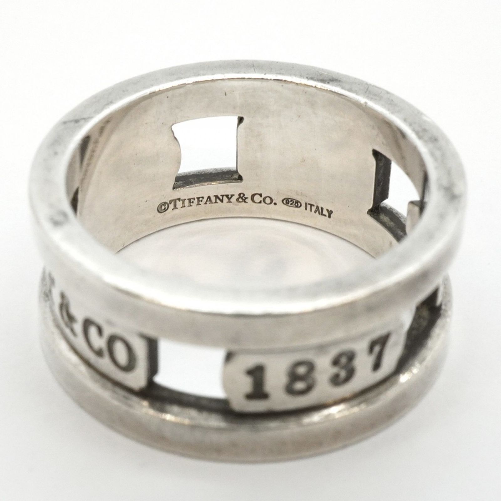 【極美品】ティファニー　エレメントリング　14号 箱、巾着袋付属　シルバー925 Tiffany & Co. - 【本物保証】 箱・布袋付 新品同様