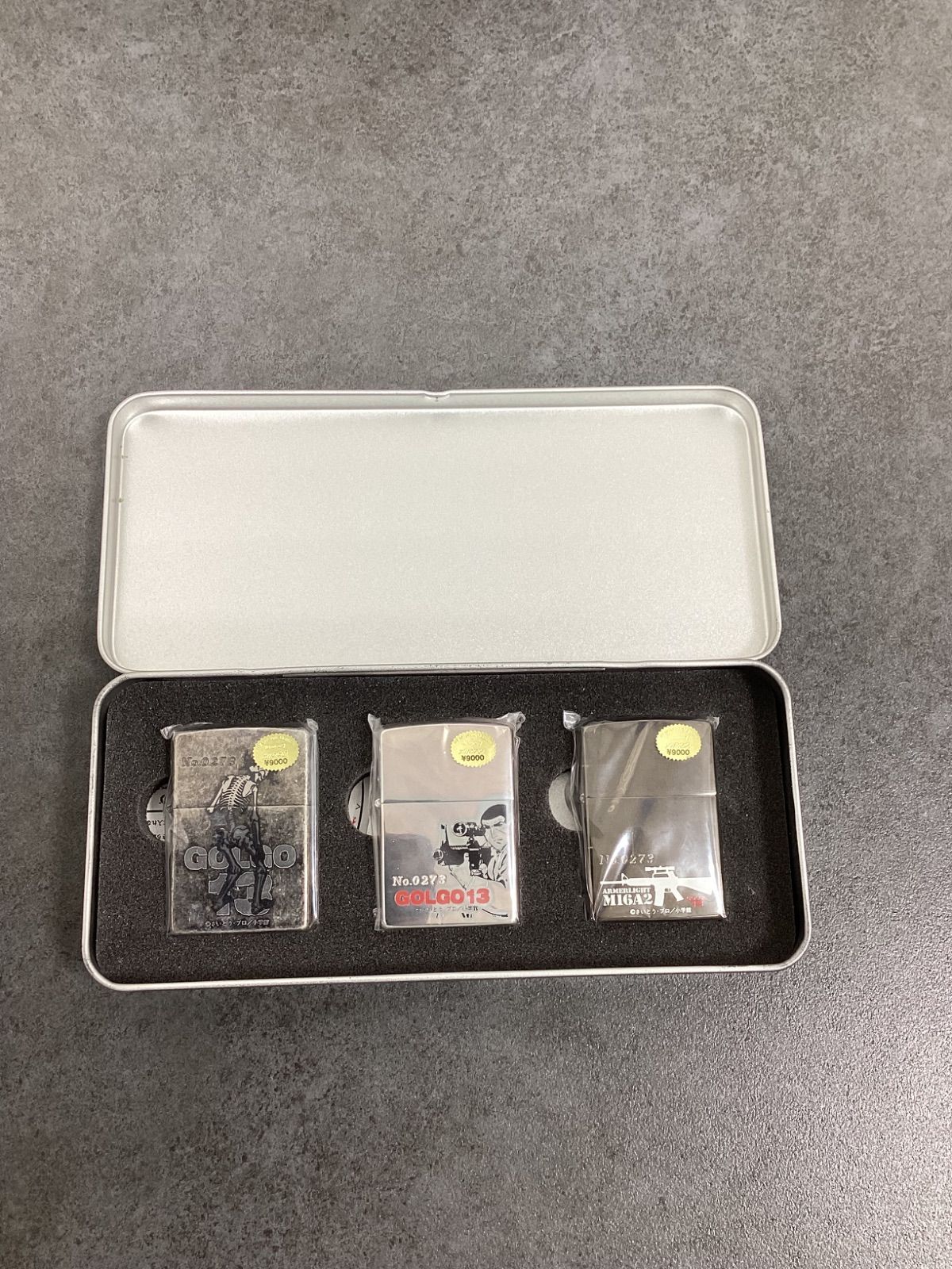 Zippo/ ジッポー ケース付きゴルゴ13 ライター シリアルナンバー入り 