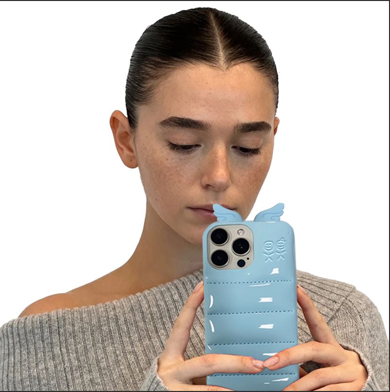 urban sophisticatbion iPhoneケース 水色 Urban Sophistication スマホケース THE PUFFER CASE iPhone