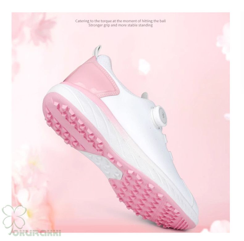 ゴルフ ゴルフシューズ 夏用 快適 通気 ダイヤル式 ソフトスパイク レディース スパイクシューズ スニーカー 靴 女子 防水 人工皮革 ゴルフ ゴルフシューズ 夏用 快適 通気 ダイヤル式 ソフトスパイク