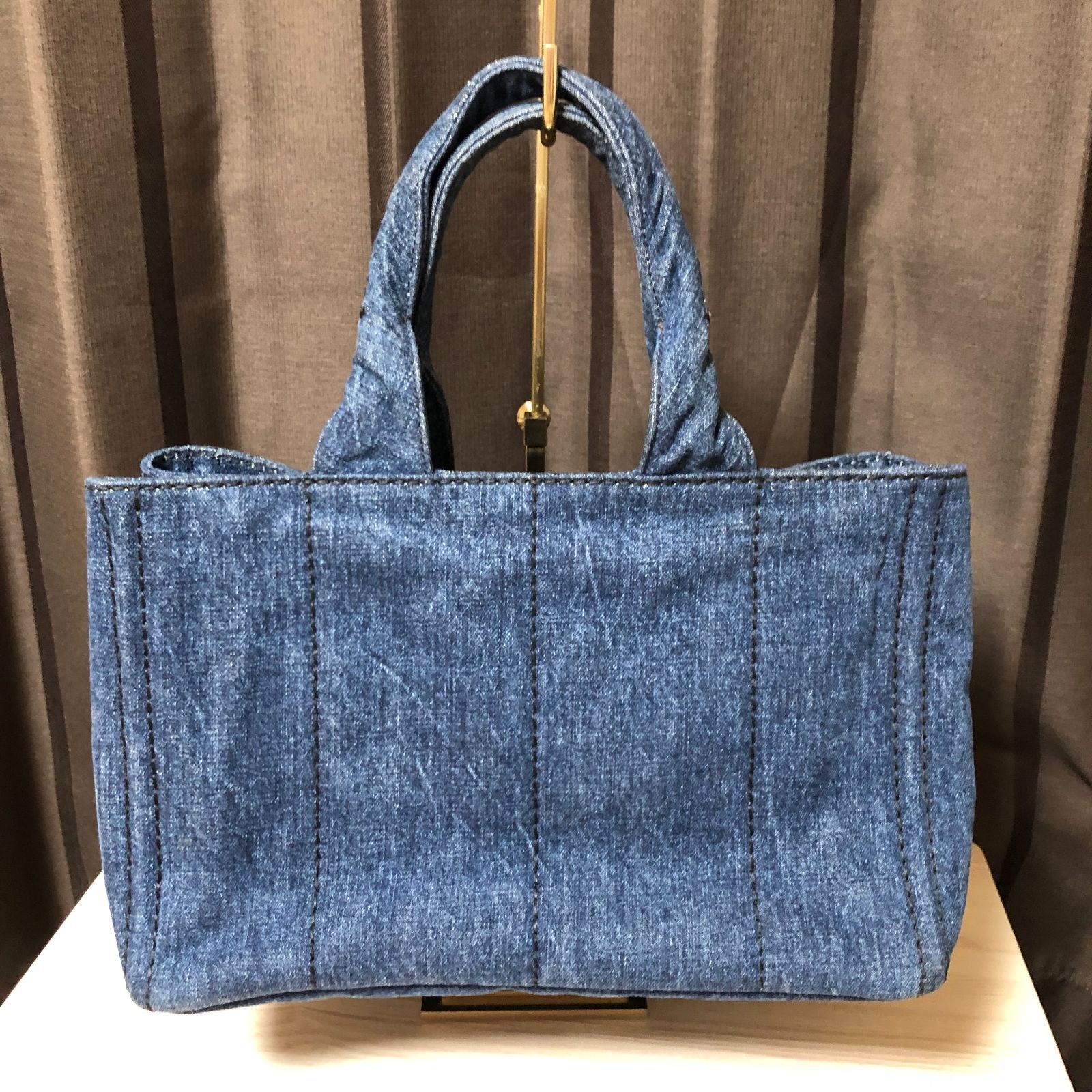 ⭐美品⭐PRADA デニム カナパ トートバッグ - メルカリ