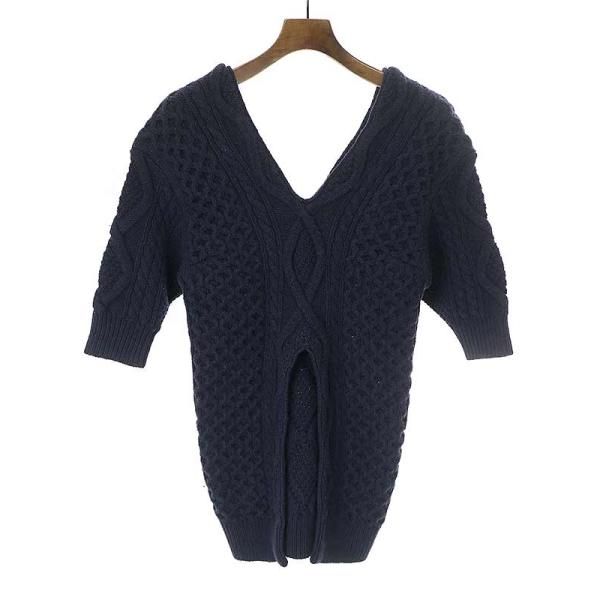3.1PhillipLimスリーワンフィリップリムアランケーブルウールニット 