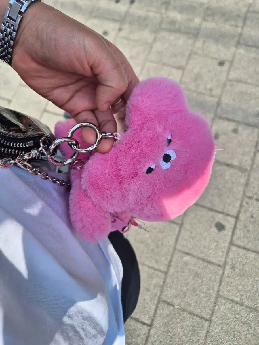 ワサビベア ピンクキーリング 財布
