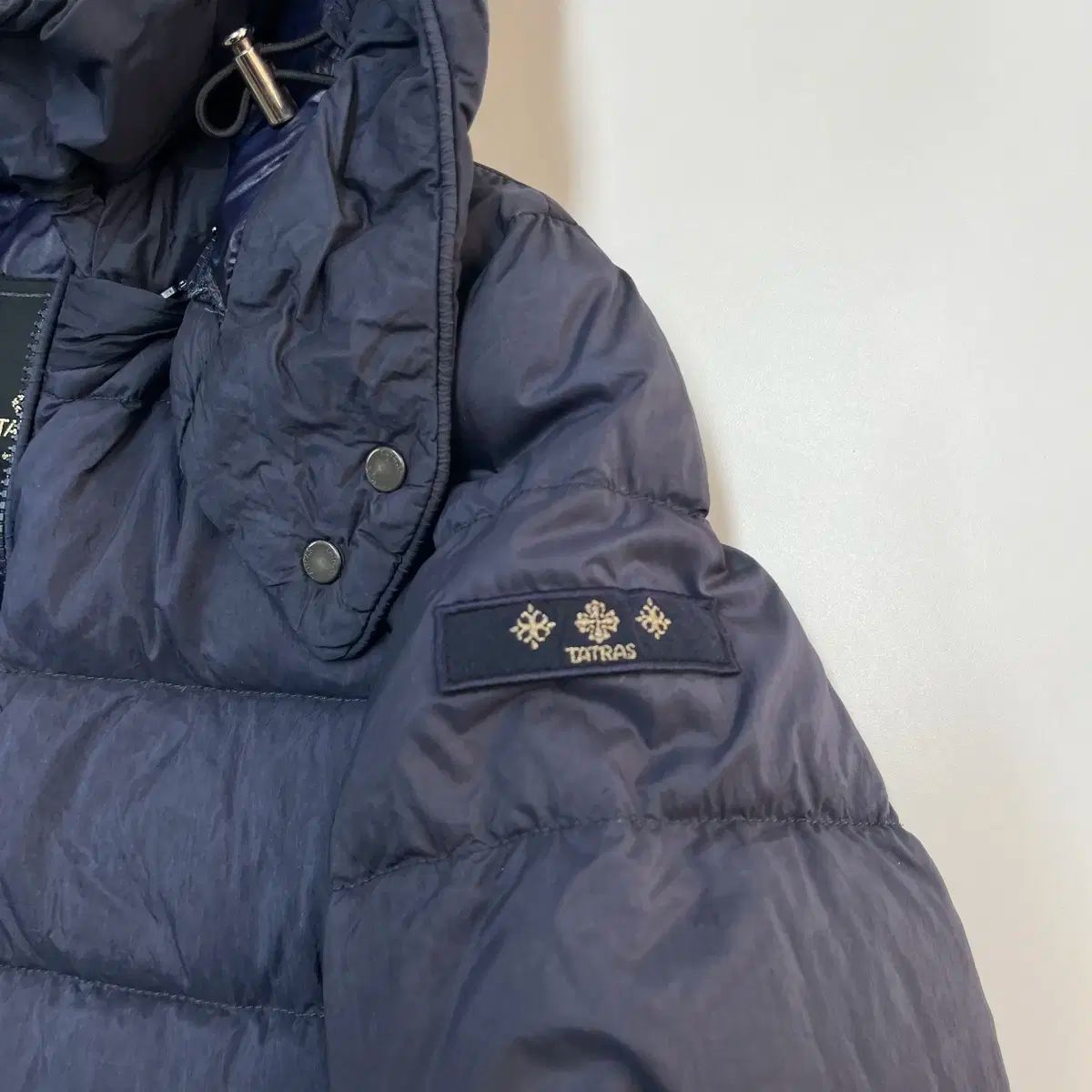 TATRAS ネイビー ダウンジャケット ロング丈