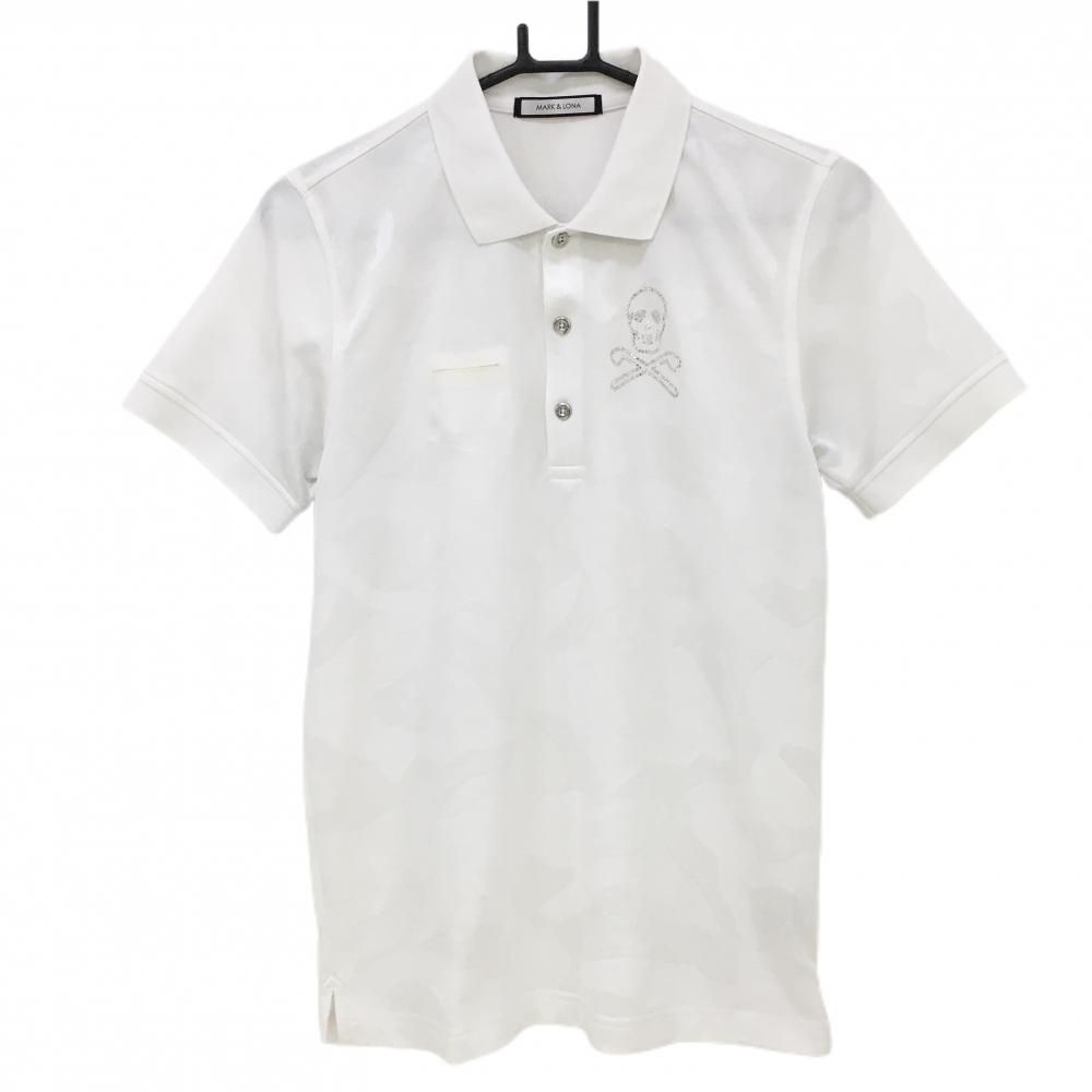 メンズ ゴルフ MARK&LONAマークアンドロナ半袖モックネックシャツ XL黒