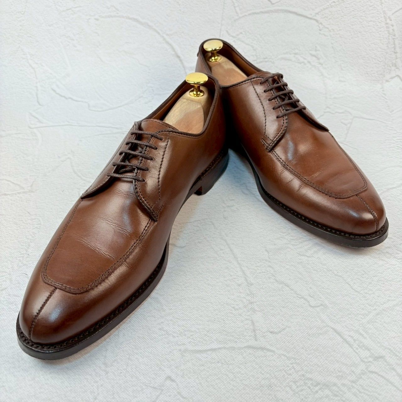 美品】Allen Edmonds アレンエドモンズ DELRAY Vチップ 外羽根 茶 US8