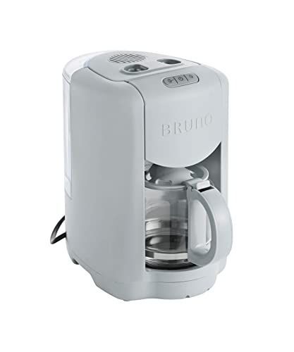 ブルーグレー_サイズなし BRUNO ブルーノ コンパクト ミル付き コーヒーメーカー 全自動 一人用 二人用 2杯 から 5杯 ブルーグレー BOE104-BGY