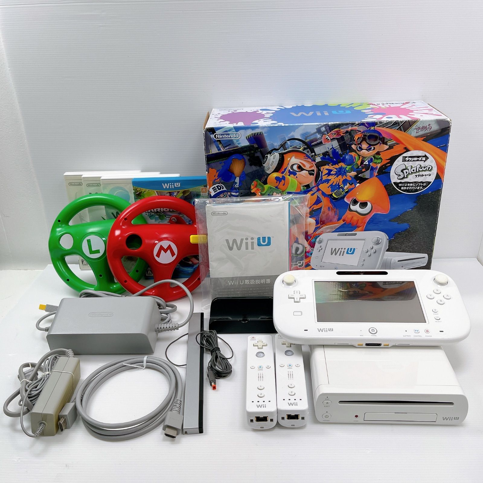Wii u スプラトゥーンセット 32GB 遊べるセット 動作 済み ニンテンドー wiiu スプラ マリオカート ニンテンドー wii