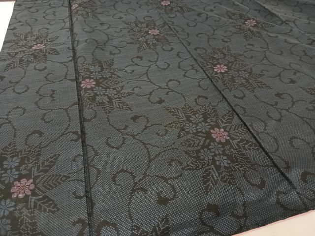 平和屋着物●本場大島紬　一元７マルキ　花間道　正絹　逸品　AAAW4036np 平和屋着物○本場大島紬 一元7マルキ 花間道 正絹 逸品 AAAW4036np