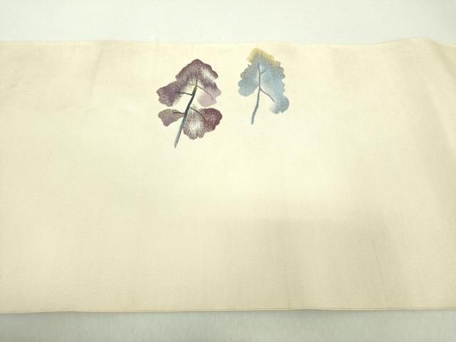 平和屋着物○爪掻き本綴れ 八寸名古屋帯 樹林文 金銀糸 正絹 逸品