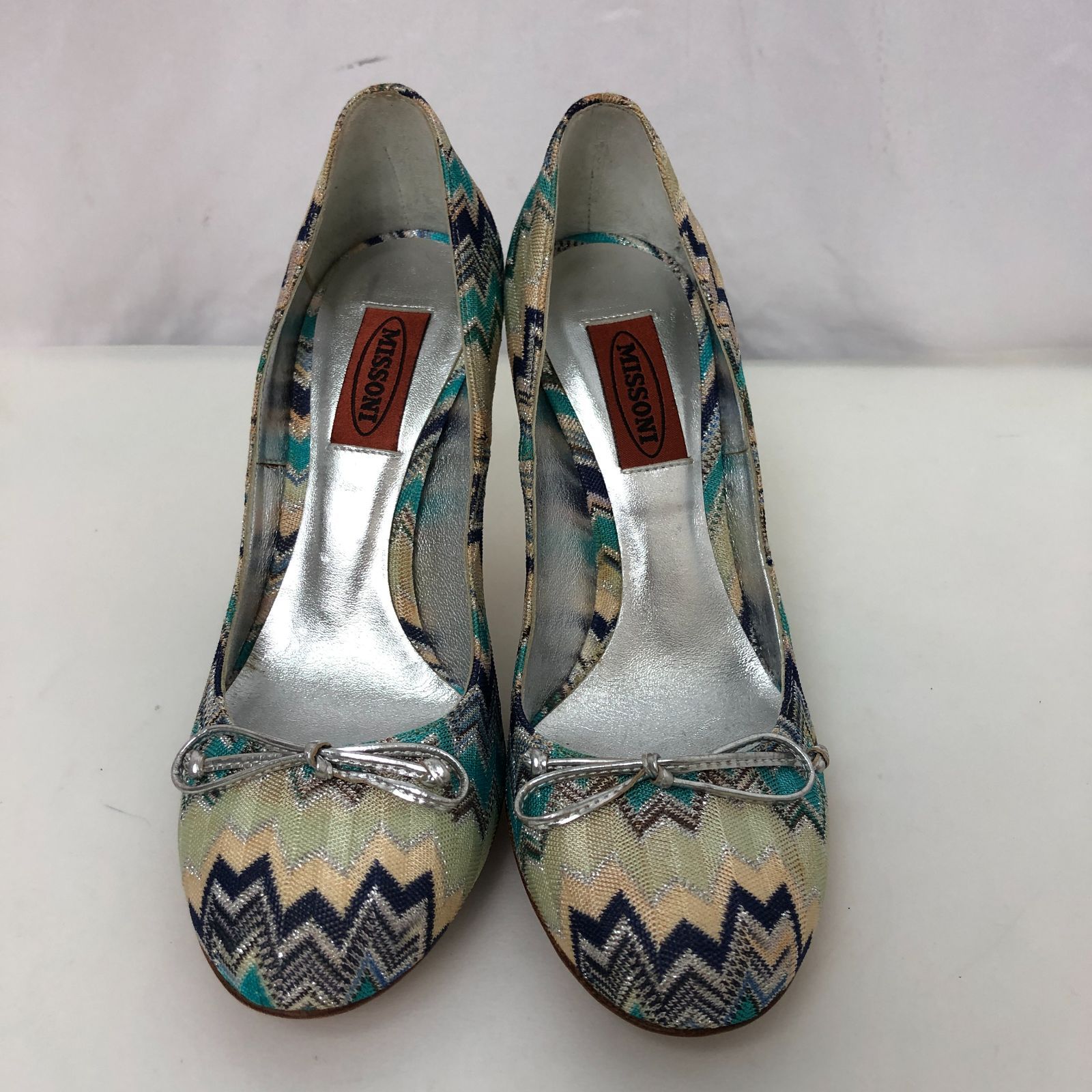 MISSONI ミッソーニ ハイヒール パンプス ブルー系 SGKY10-8496