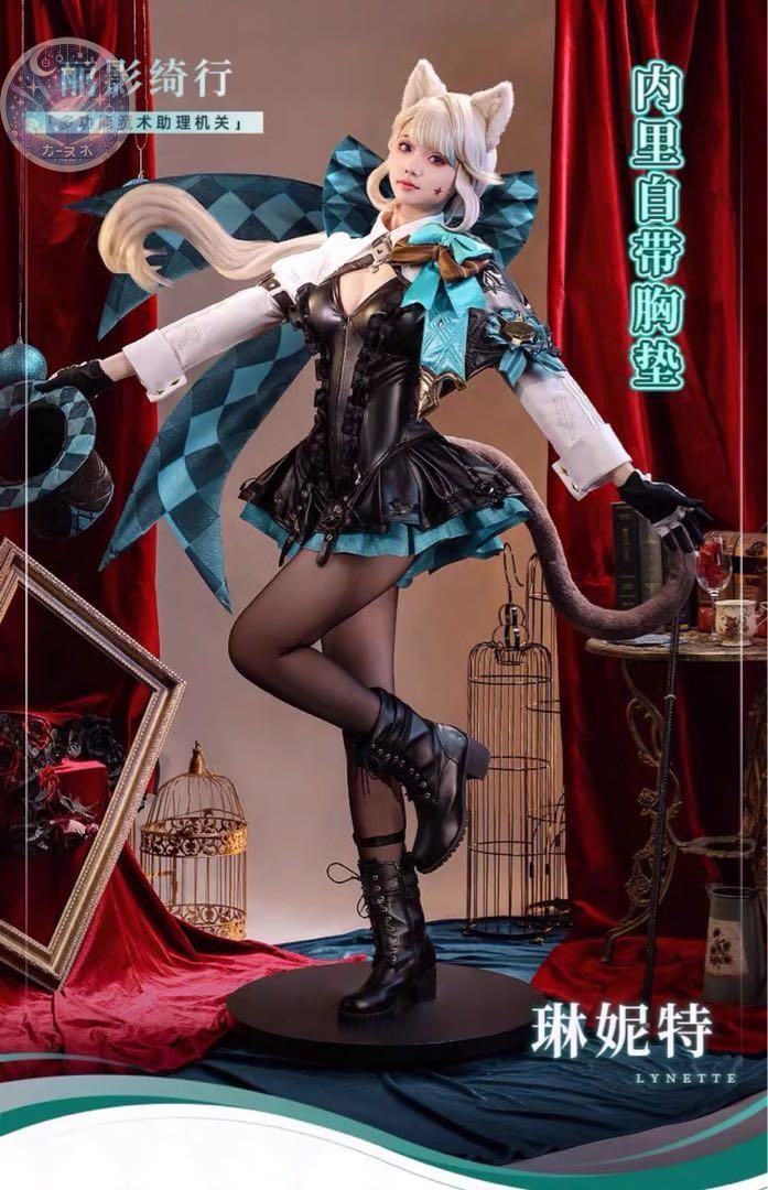 三分妄想 原神 リネット 双子 コスプレ衣装 ウィッグ 靴 トランプ 追加 コスチューム ハロウィン仮装 イベント衣装 コスプレセット 高品質コスプレ 再現度高め