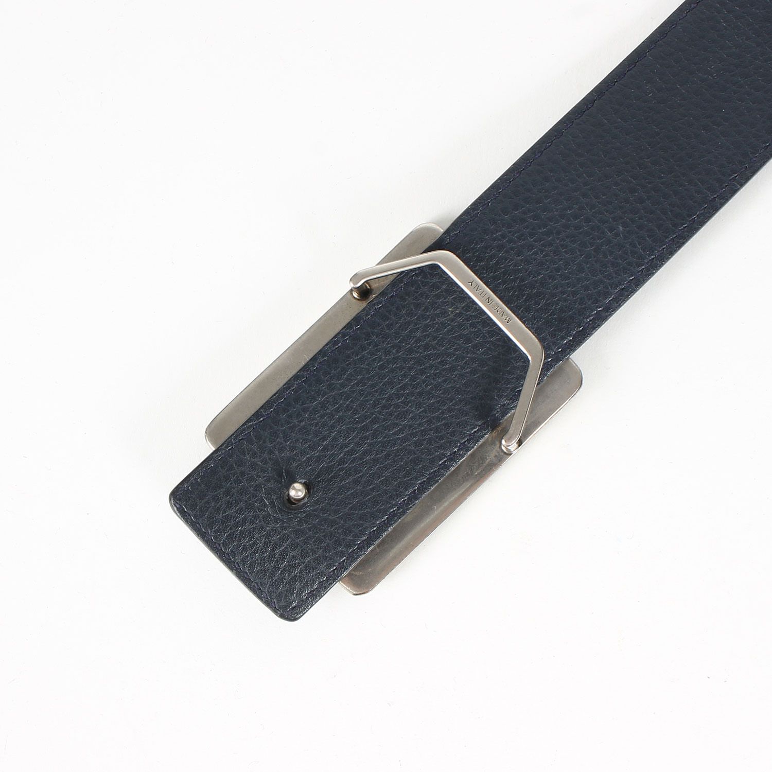 美品 Dior HOMME ディオールオム スクエア ロゴ バックル リバーシブル