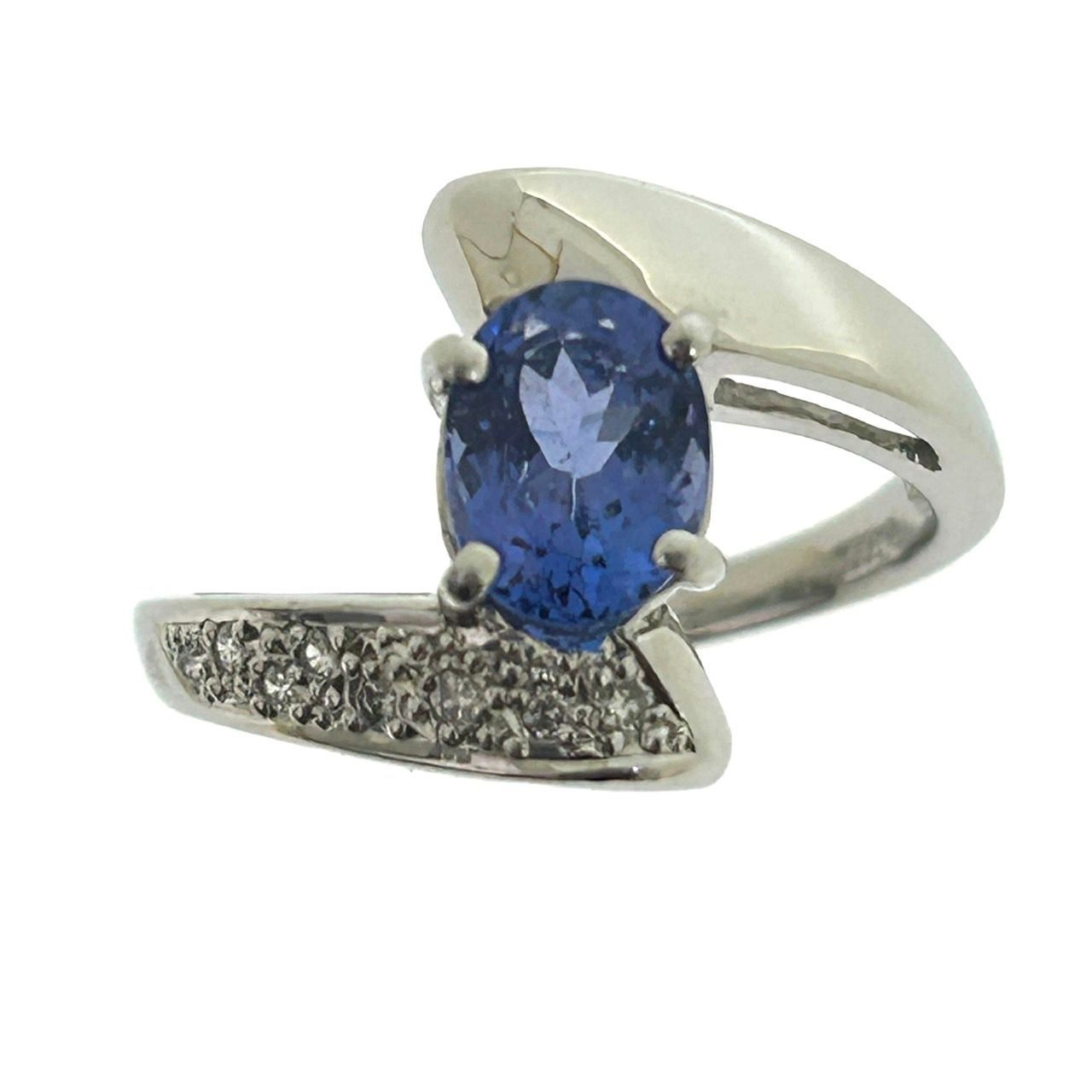 タンザナイト 0.89ct/ダイヤモンド 計0.03ct リング 13号