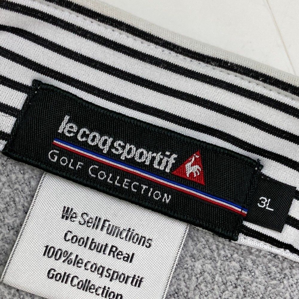 LE COQ GOLF ルコックゴルフ ; ナイロン切替 ニットジャケット
