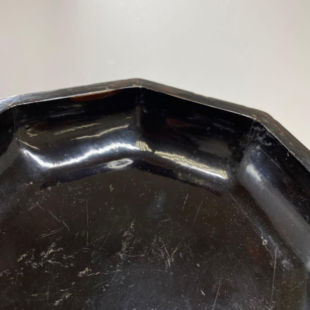 中国古玩 塗木製 八角鉢 幅19.8㎝ タサチ 東な6-1110 SKLAD-KIRPICHA_RU