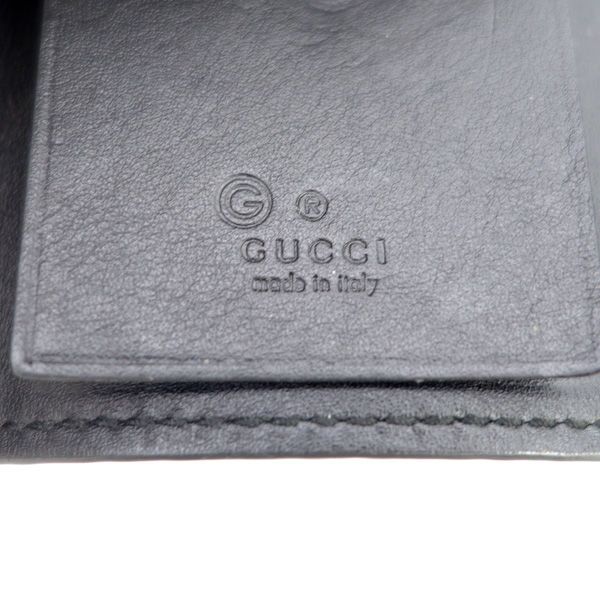 GUCCI / グッチ □マイクログッチ 6連キーケース レザー ブラック  