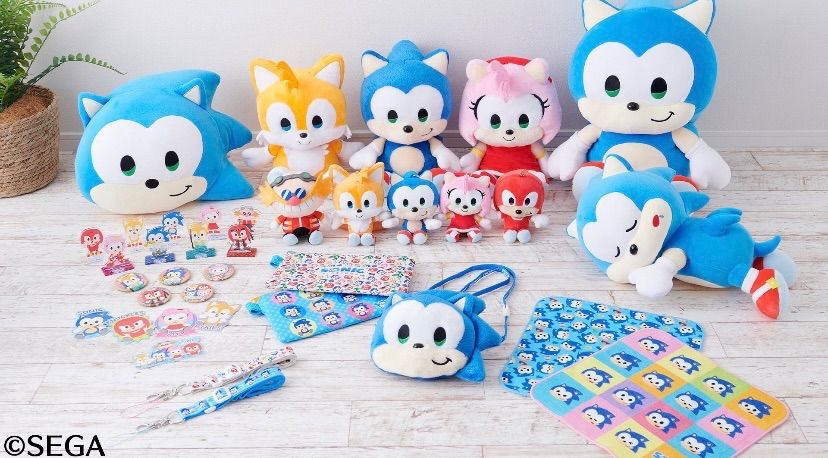SEGA - 日本限定 SONIC＆FRIENDS ぬいぐるみM ソニック テイルス エミー Amazon.co.jp: セガフェイブ（SEGA Fave） SONIC＆FRIENDS
