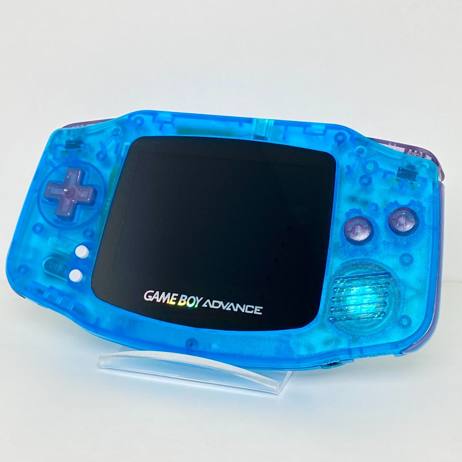 バックライト】ゲームボーイアドバンス 本体 GBA クリアブルー IPS 