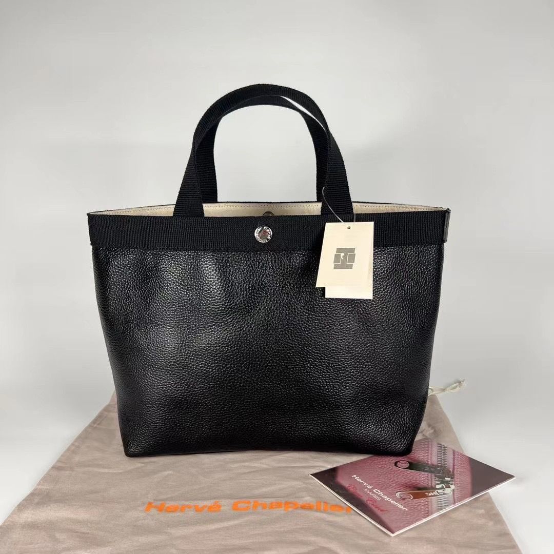 エルベシャプリエ トートバッグ Mサイズ レディース Herve Chapelier 704GP SQUARE TOTE BAG リュクス 無地 -  メルカリ