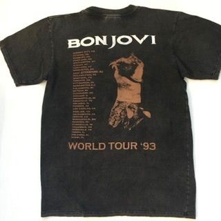ボンジョビ BON JOVI L バンドTシャツ ロックTシャツ ブラック - メルカリ