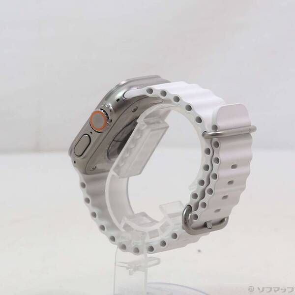 〔 品〕 Apple Watch Ultra GPS Cellular 49mm チタニウムケース ホワイトオーシャンバンド 352