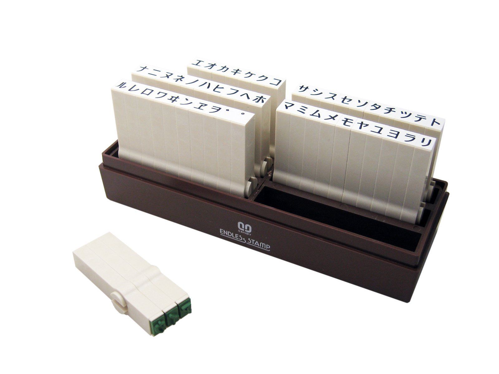 Size 2号 サンビー エンドレス スタンプ ジョイント式 カタカナセット 2号 EN-K2 50本