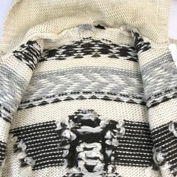 90s?☆ニコラス/NICHOLAS☆new wool/カウチンセーター/ジップ/ニット