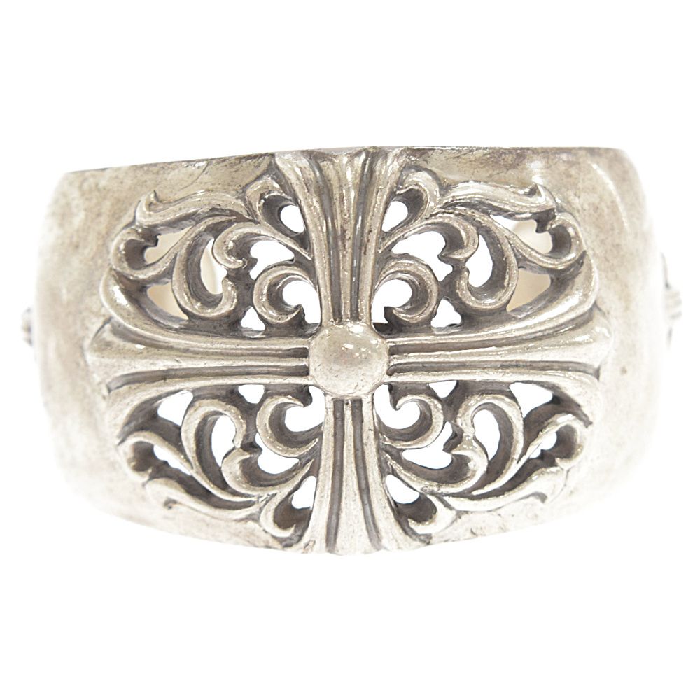 シルバー925 フローラルクロス ワイドカフバングル CHROME HEARTS クロムハーツ ワイドカフバングル フローラル