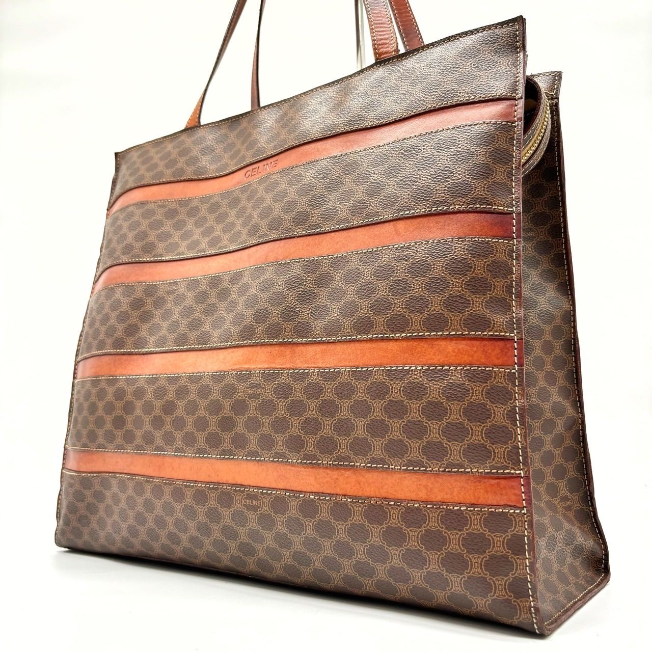 ✨良品✨ CELINE セリーヌ トートバッグ ハンドバッグ マカダム柄 A4 