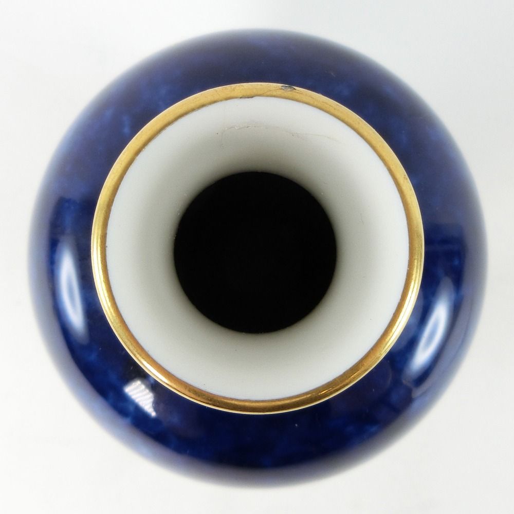 独特な店 SEVRES】セーブル 佛蘭西 フランス セーブル窯 花瓶 瑠璃金彩 セーブル
