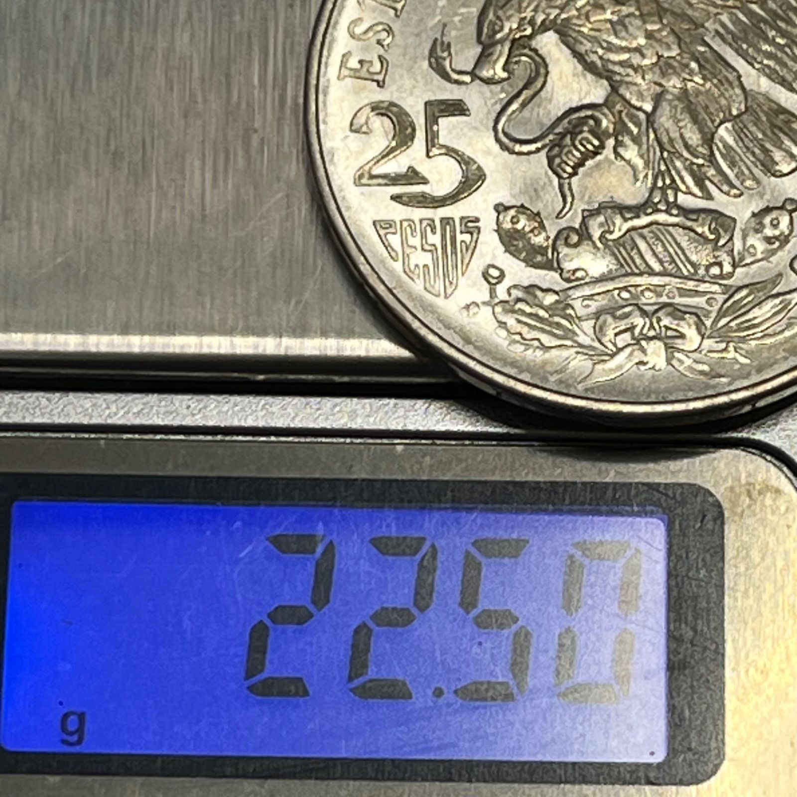 銀貨・未使用】1968年 メキシコ 第19回オリンピック記念 25ペソ