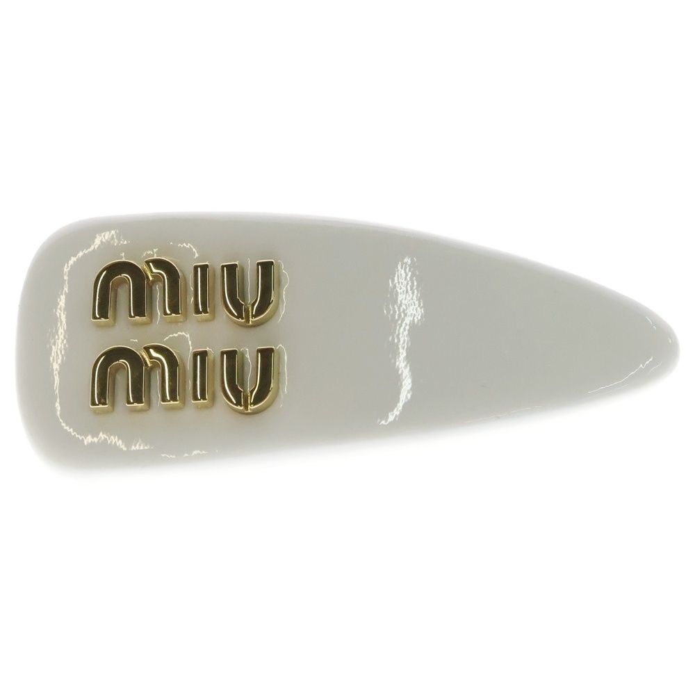 miumiu ミュウミュウ ロゴ バレッタ ヘアアクセサリー ヘアクリップ