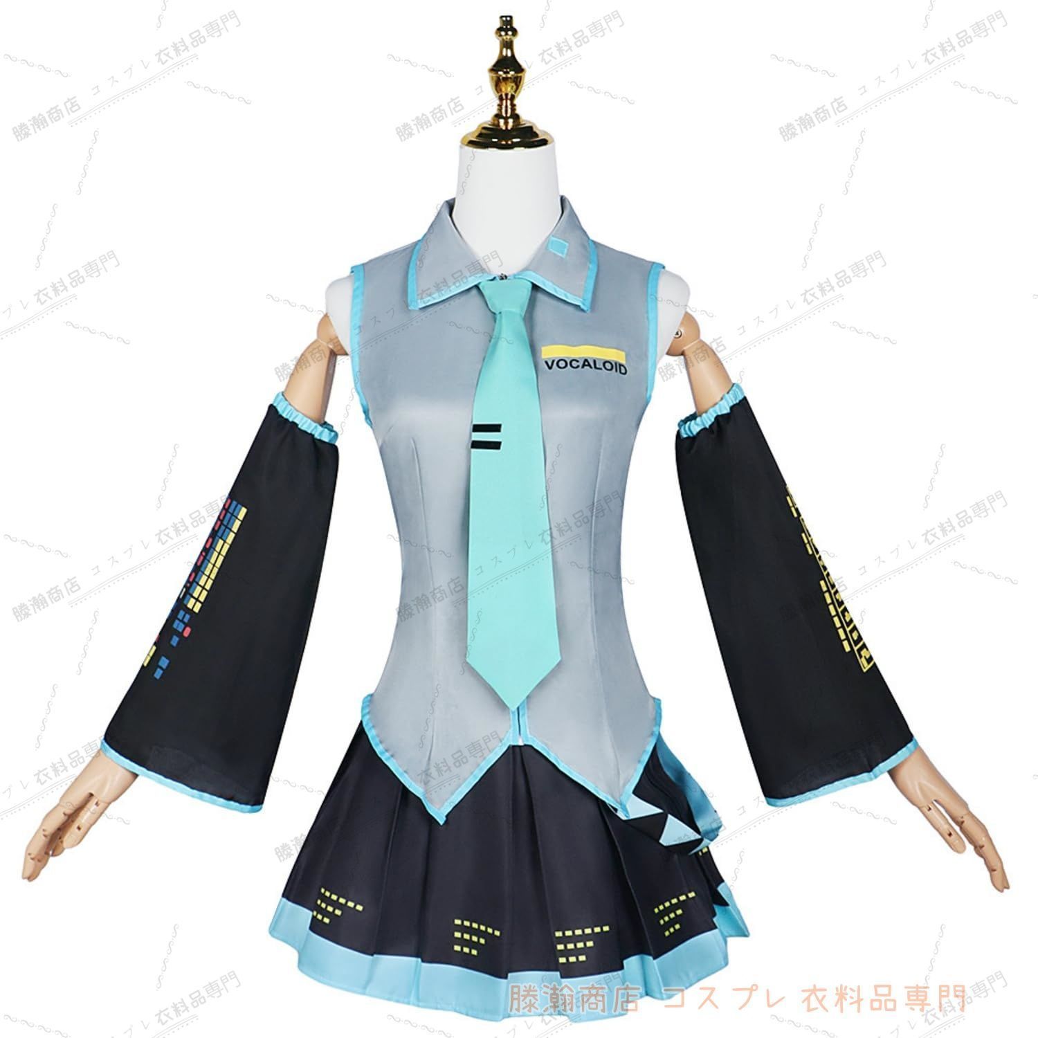 初音MIKU コスプレ衣装 全セット ウィッグ付き はつね 制服 cosplay セット Cosplay 仮装 クリスマス ハロウィン コスプレ 変装 WWW_TRAVELLANDINDIA_COM