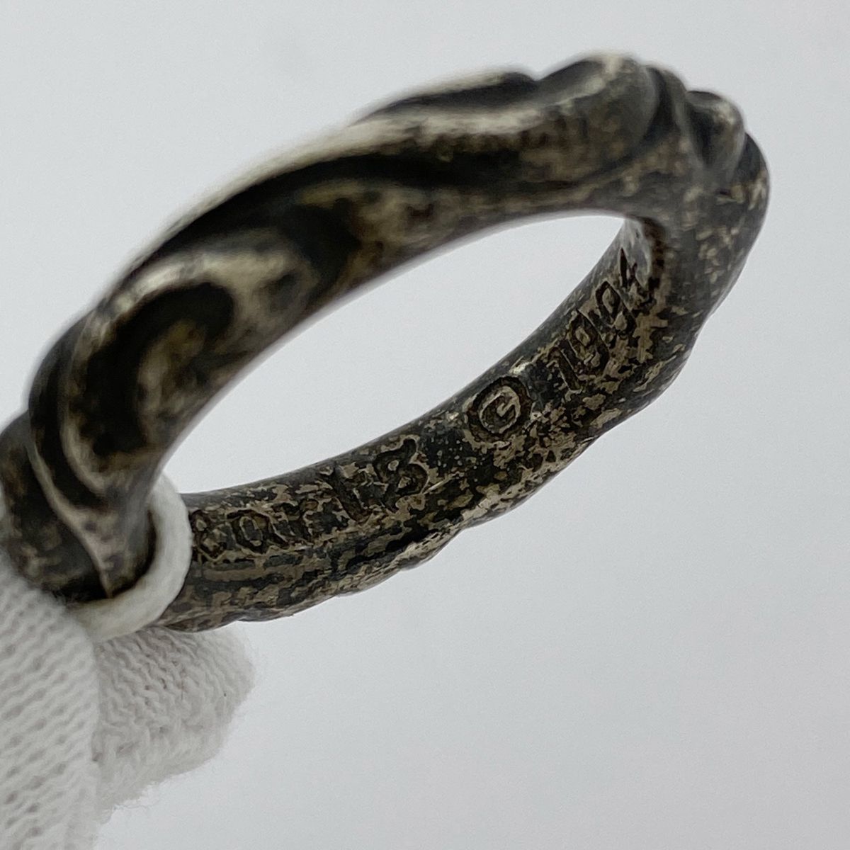 クロムハーツ CHROME HEARTS スクロールバンド リング 指輪 リング 11 