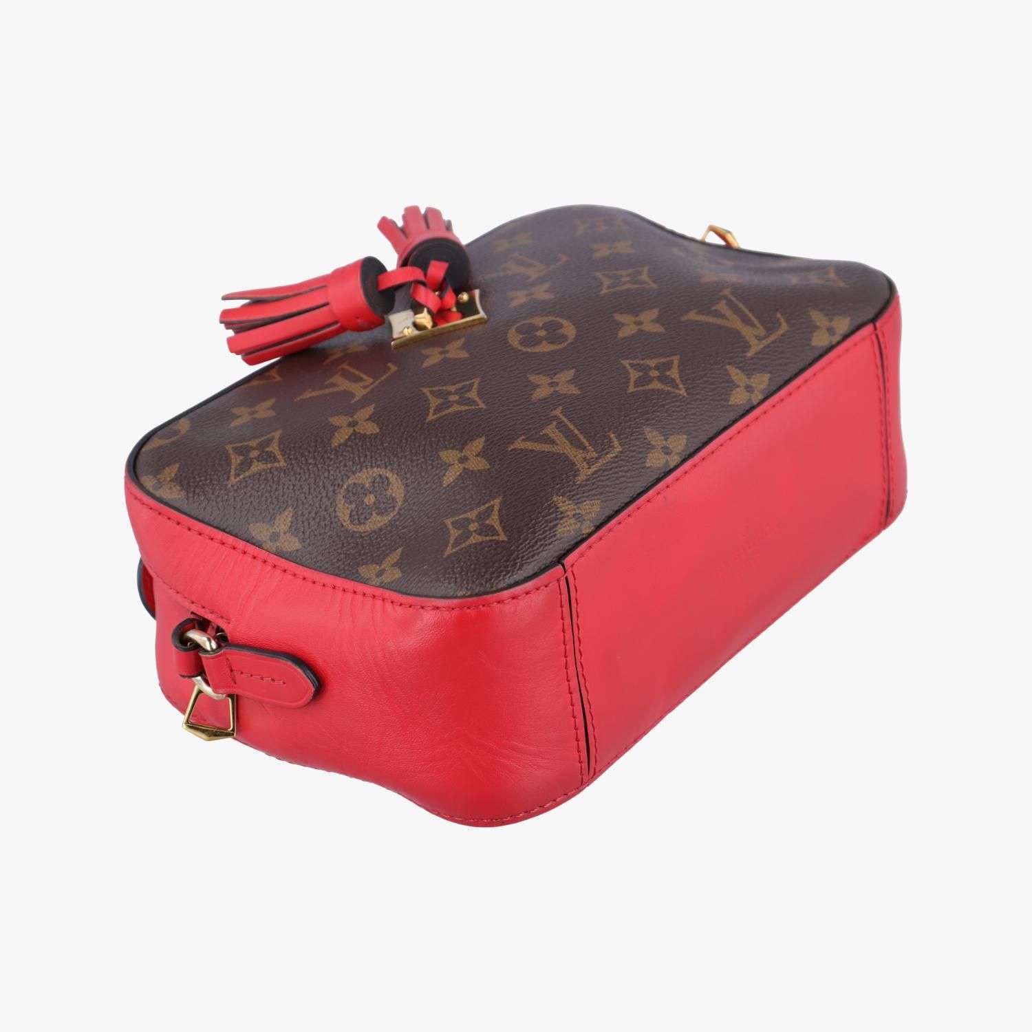 ルイヴィトン Louis Vuitton トートバッグ レディース サントンジュ モノグラム/ブラウン系Xレッド モノグラムキャンバス×カーフレザー  M43556 CA3178 - メルカリ