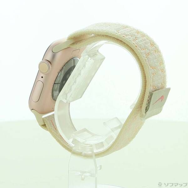 〔 品〕 Apple Watch Series 10 GPS 42mm ローズゴールドアルミニウムケース スターライト ピンクNikeスポーツループ 352