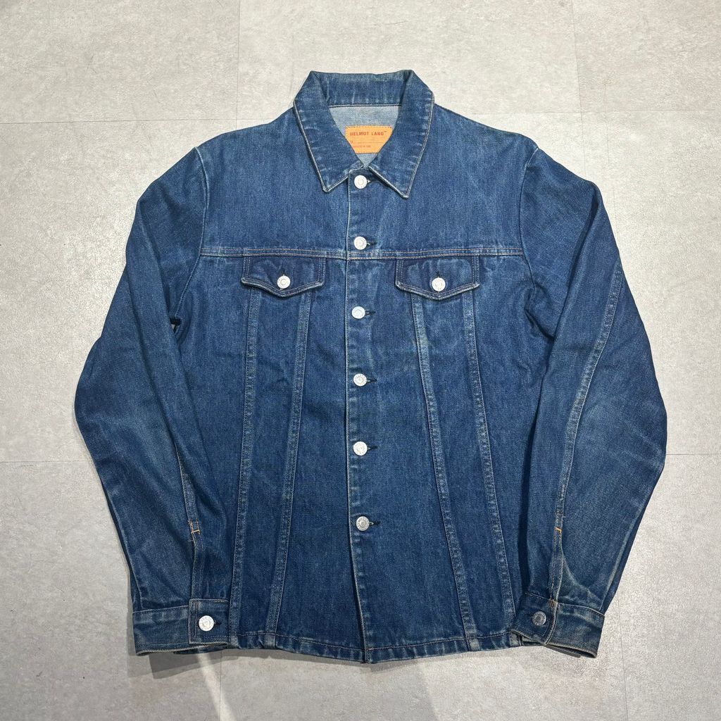 HELMUT LANG ヘルムートラング 1996 Denim Trucker Jacket デニムジャケット ブルー size 48 表参道A06