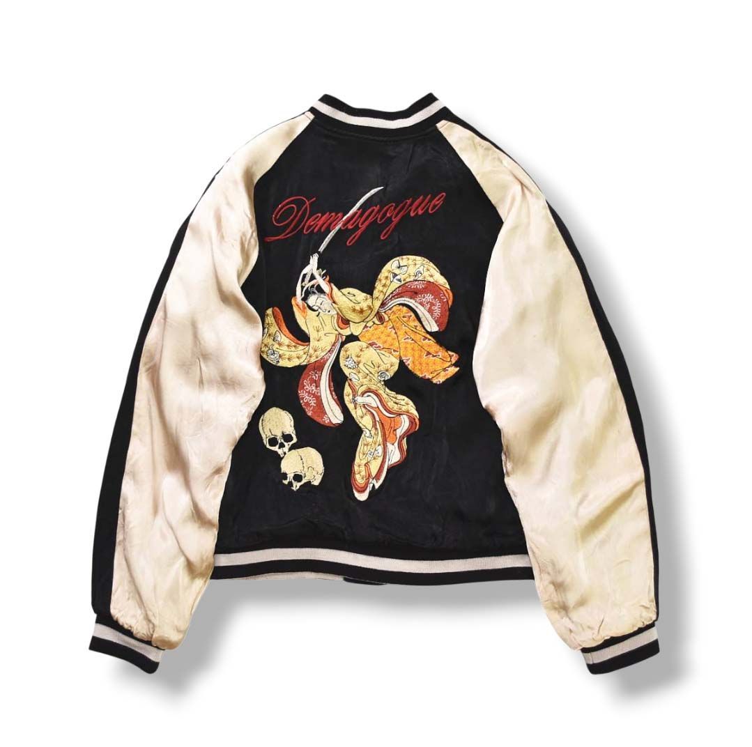 switch スカジャン　ベルベット　スーベニア　ベロア スイッチプランニング Switch planning リバーシブル サテン x